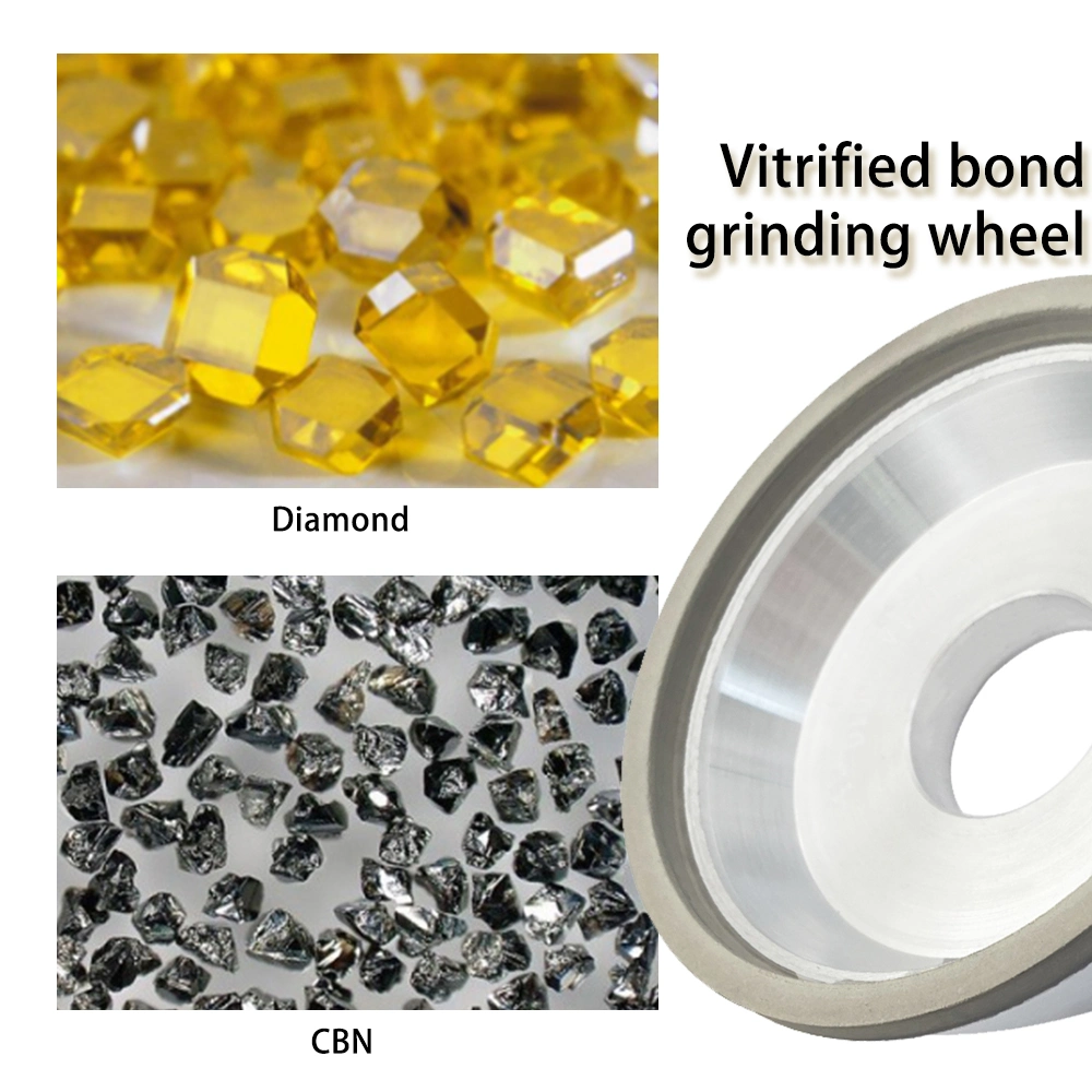 6A2 Ceramic Bond Diamond Grinding Wheel Vitrified CBN Cup Grinding Wheel for PCD PCBN Tools